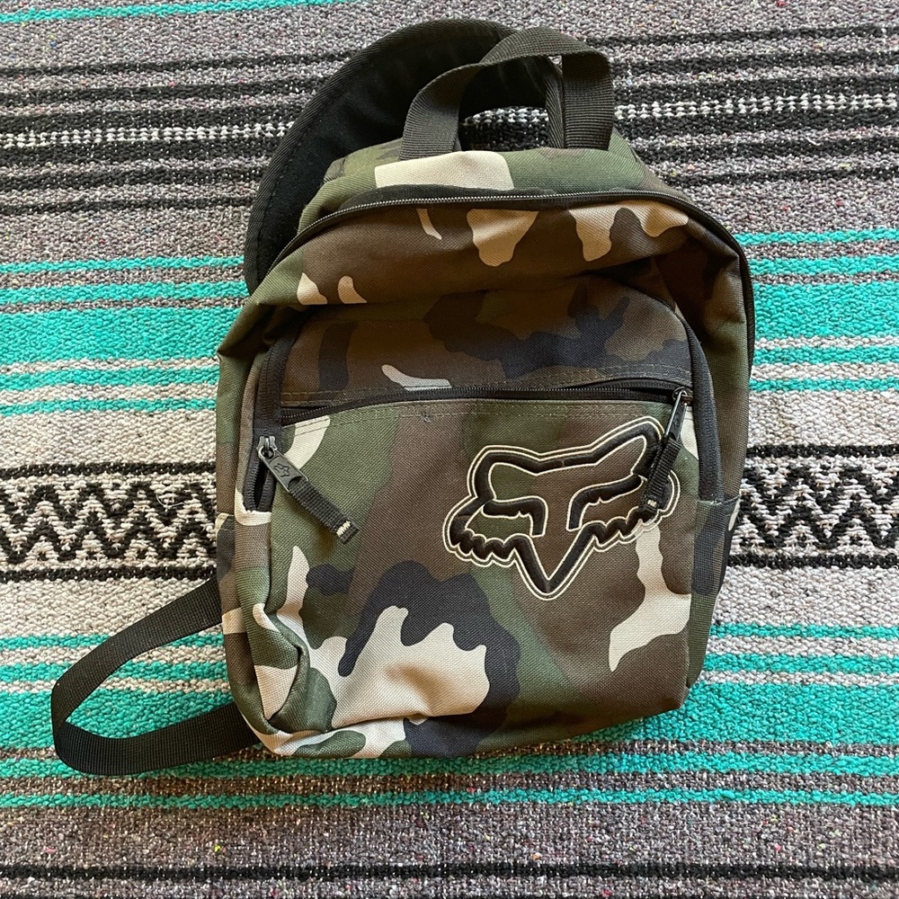 Fox racing camouflage mini backpack